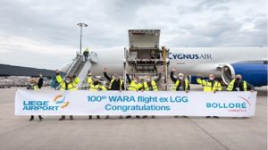 100th charter WARA Air Service Bolloré Logistics 1
