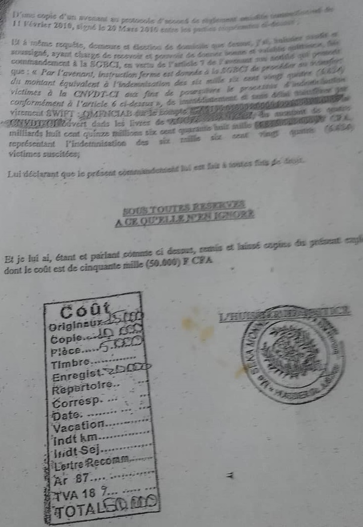 Rebondissements du dossier Déchets toxiques : «Ils ont été condamnés chacun  à 20 ans de prison ferme, ils ont fait appel de ce jugement » Charles Koffi ledebativoirien.net