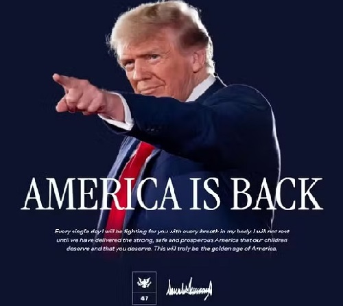 Donald Trump:"America is back"-Ledebativoirien.net